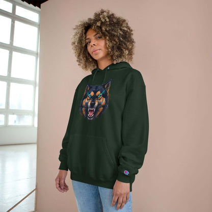 Angry Dog Men and Women Champion Hoodie style 1