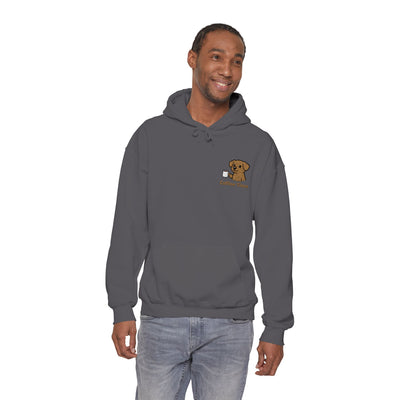 Coffee Time Dog Embroidered style 2 Unisex Pullover Hoodie