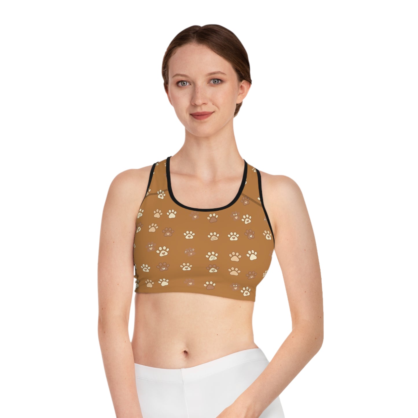 Cat Paw Print Women Fitness Activewear Sports Bra style 3