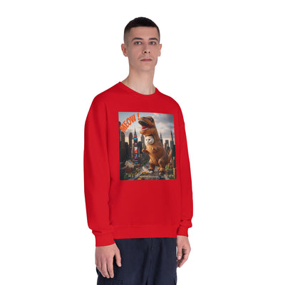 Tyrannosaurus Cat in city style 1 Unisex NuBlend® Crewneck Sweatshirt