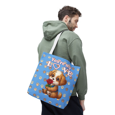 Cute Dog Lover Tote Bag - You're My Love style 1