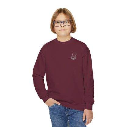 Black Cat - Cozy Unisex Youth Crewneck Sweatshirt style 1