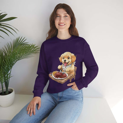 Watercolor Dog painting Unisex Crewneck Sweatshirt style 1