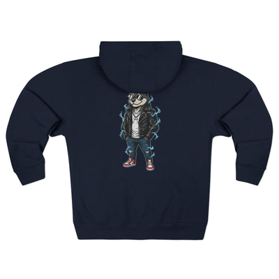 Top Dog Unisex Zip Hoodie, Graphic Hoodie, Streetwear, Animal Lover Gift, Casual Wear, Skater Style