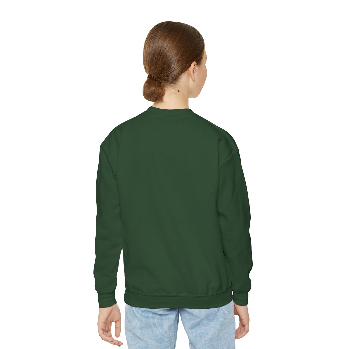Cool Cat - Cozy Unisex Youth Crewneck Sweatshirt style 2