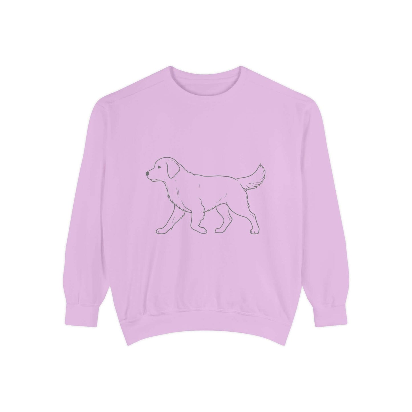 Walking Dog Shadow Cozy Graphic Unisex Crewneck Sweatshirt style 1
