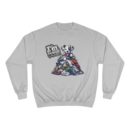 Cute Dog Graphic Champion Unisex Crewneck Sweatshirt - I'm Here!