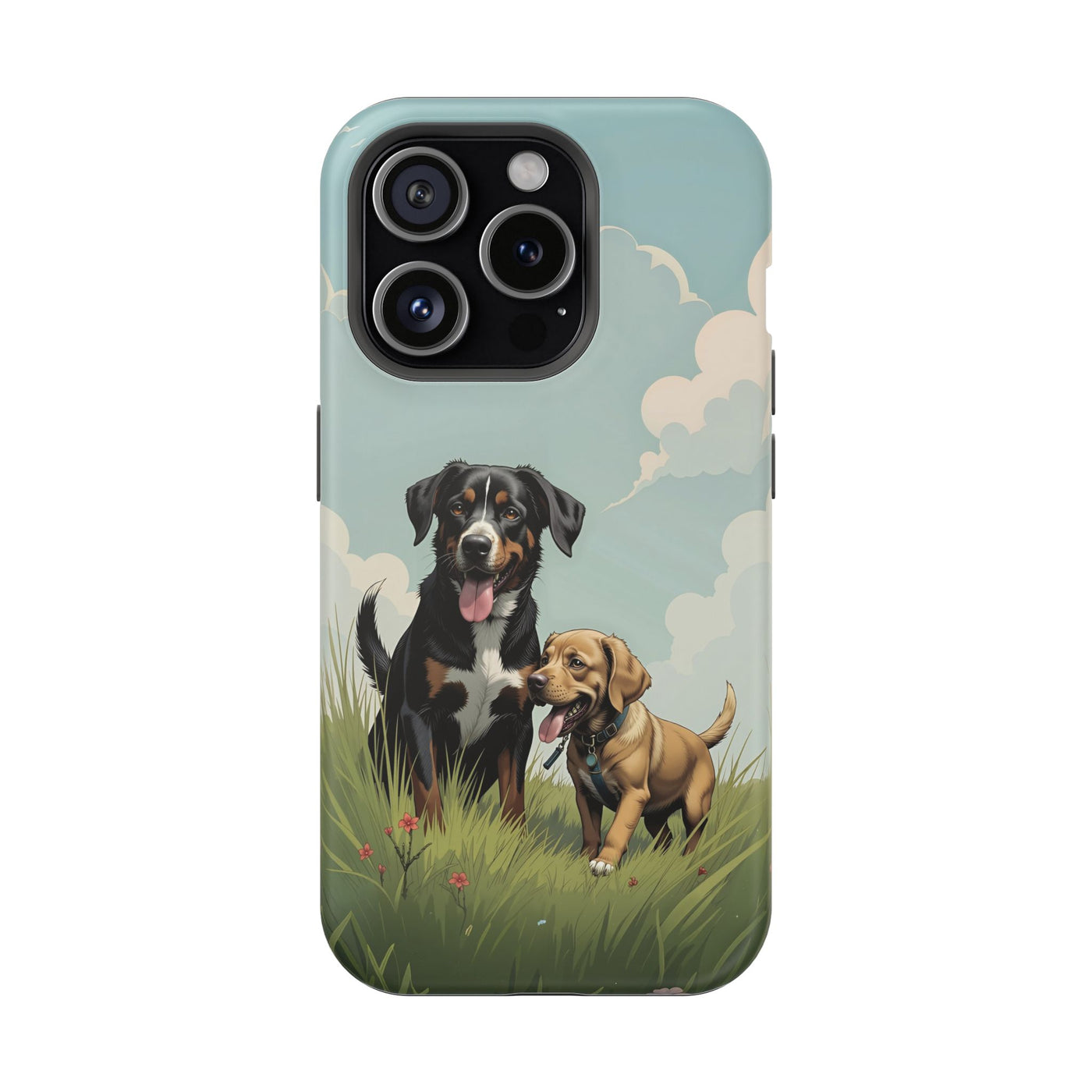 Dog Lovers' Magnetic Impact-Resistant Phone Case comic style 4, Cute Dog Design, Pet Owner Gift, Animal Lover Accessory, Birthday Gift for Dog Lovers