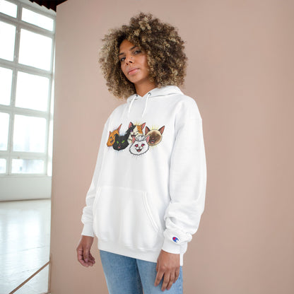 Playful Cats Cozy Unisex Champion Pullover Hoodie