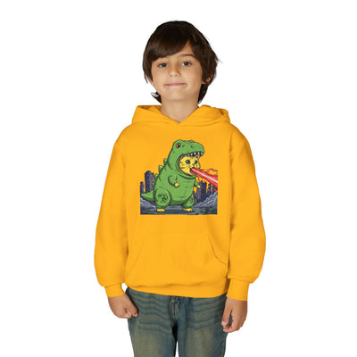 Cat cosplay Godzilla style 4 Unisex Kids Hoodie - Fun & Cozy Heavy Blend Sweatshirt with Cute Design