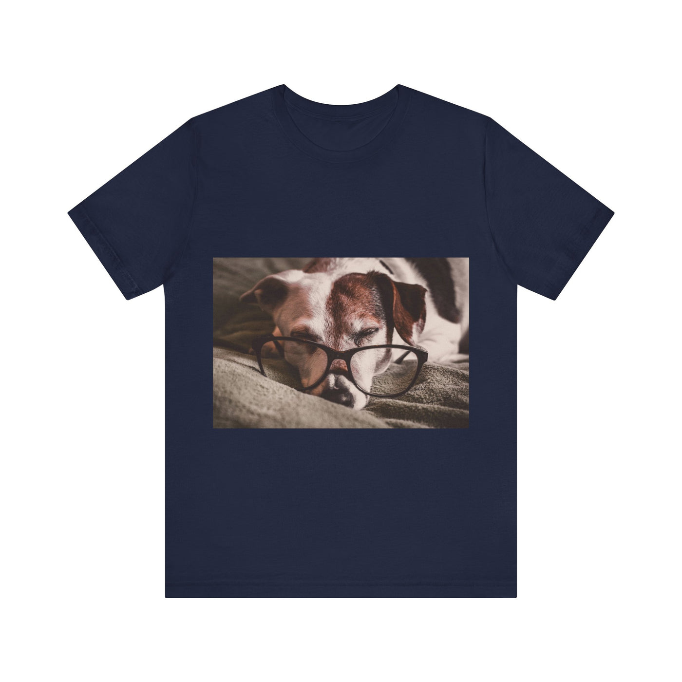 Dog wear glasses - Unisex Jersey Short Sleeve Tee
