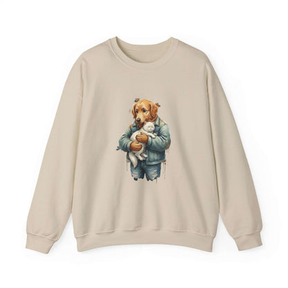 Watercolor Dog painting Unisex Crewneck Sweatshirt style 6