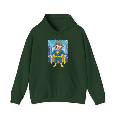 Dog cosplay Superman Funny Design Unisex Hoodie style 1