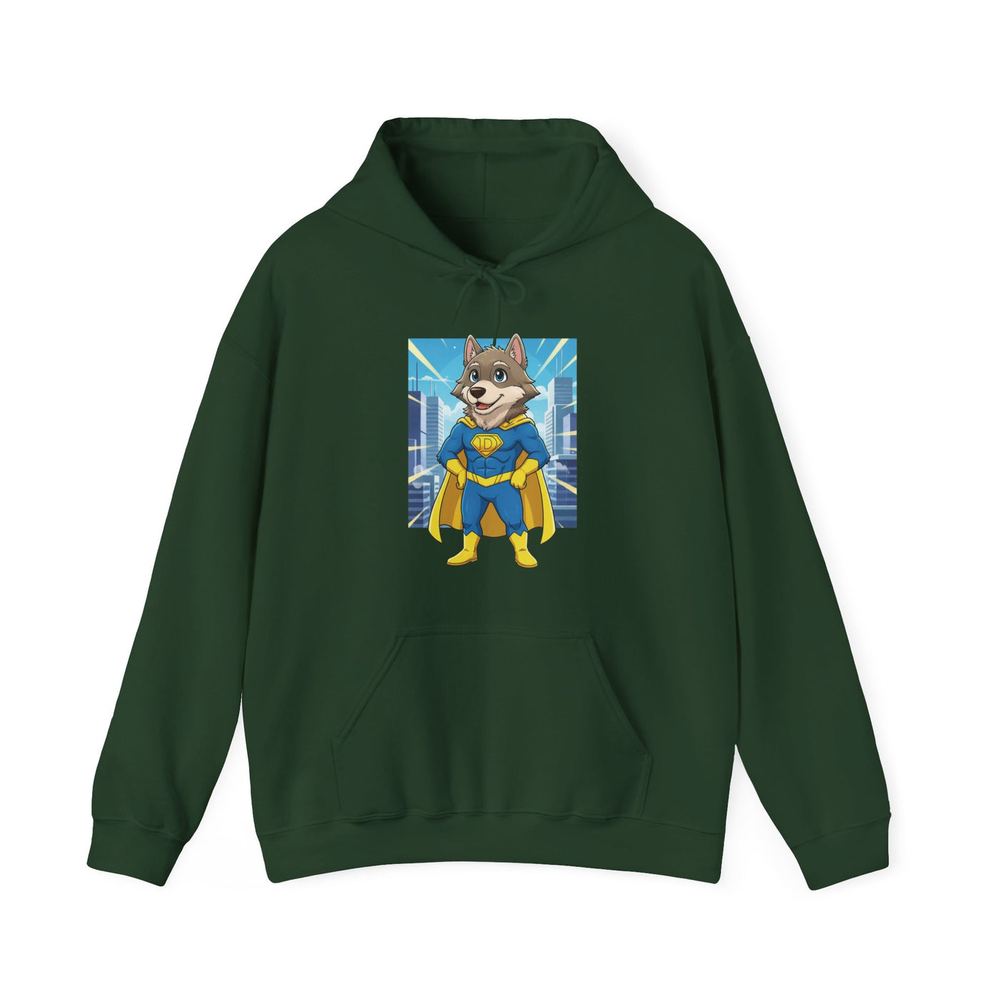 Dog cosplay Superman style 1 Unisex Hoodie - Fun & Playful Design