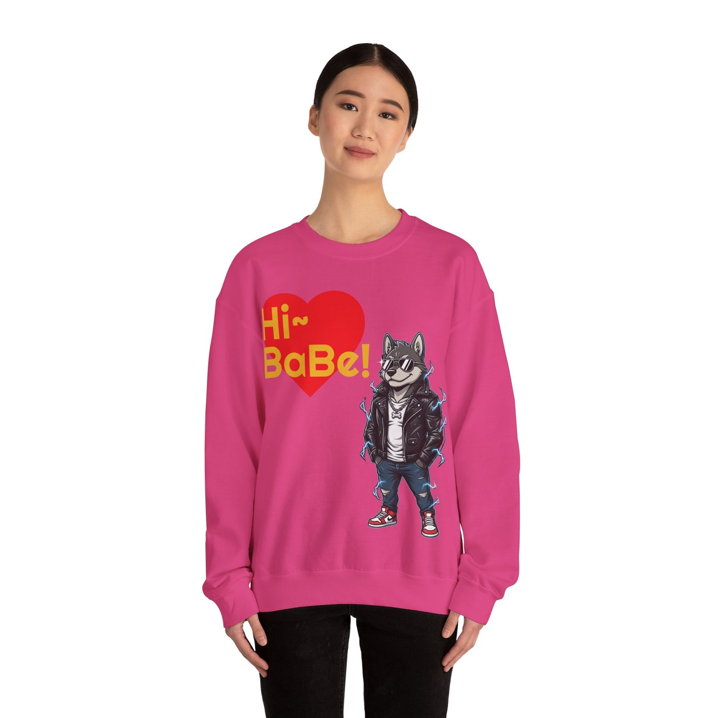Cool Dog Unisex Heavy Blend Crewneck Sweatshirt style 3