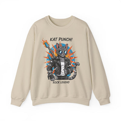 Cool Cat style 1 Unisex Crewneck Sweatshirt | Cozy Gift for Cat Lovers, Casual Wear, Unique Graphic Sweatshirt, Birthday Gift, Everyday Style