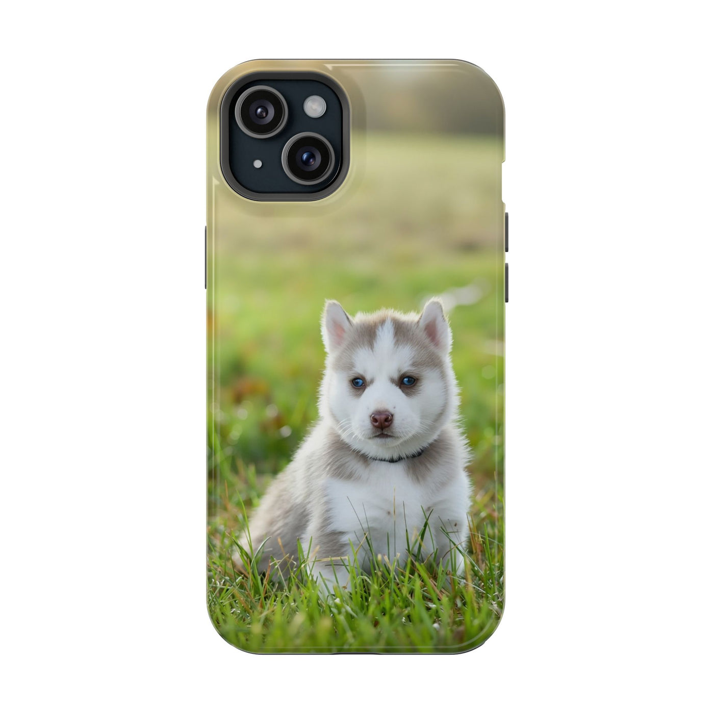 Magnetic Dog Case style 1 for Apple iPhone, Cute Puppy Phone Cover, Impact-Resistant Dog Lover Gift, Pet Protection Case, Animal-Themed Phone Accessory