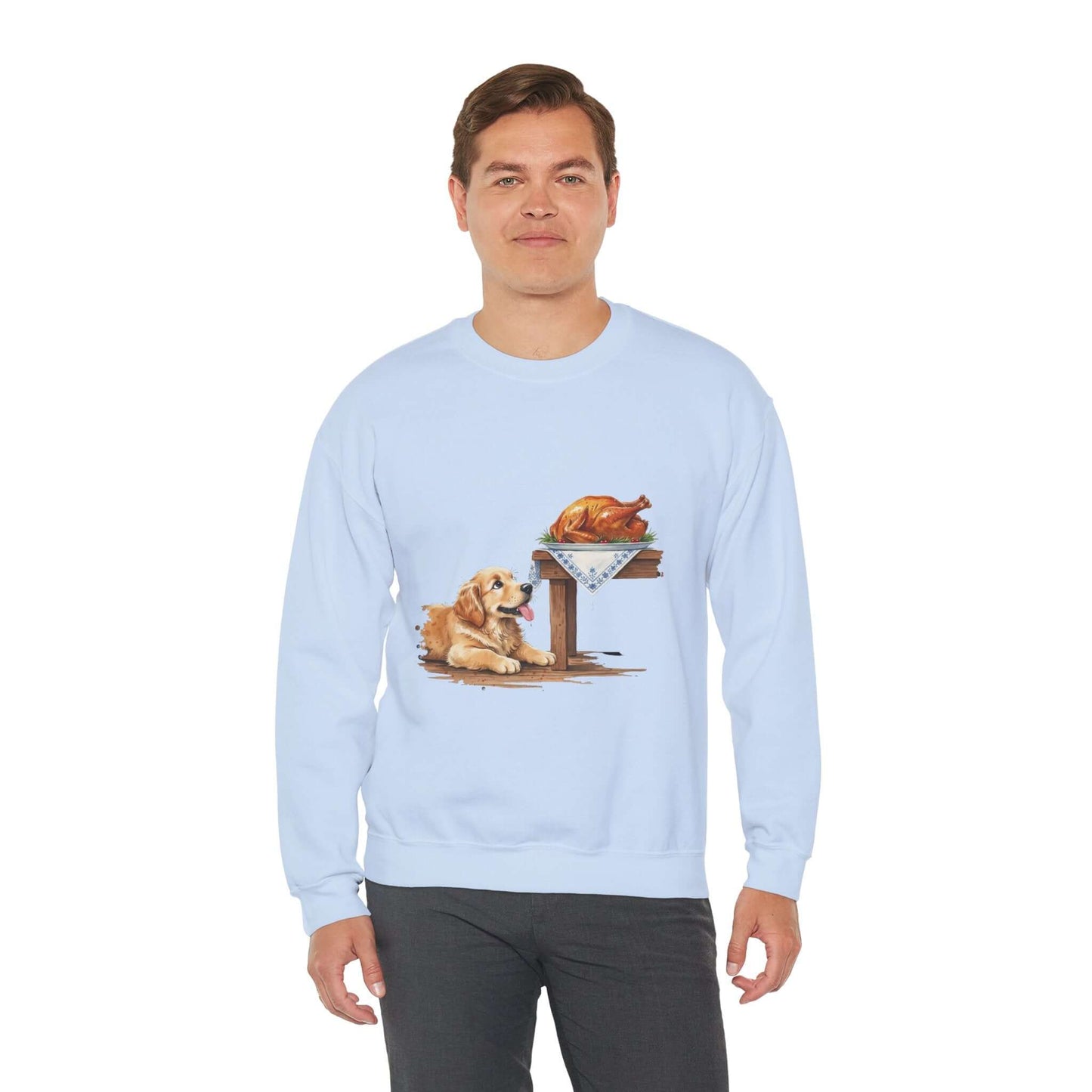 Watercolor Dog painting Unisex Crewneck Sweatshirt style 2