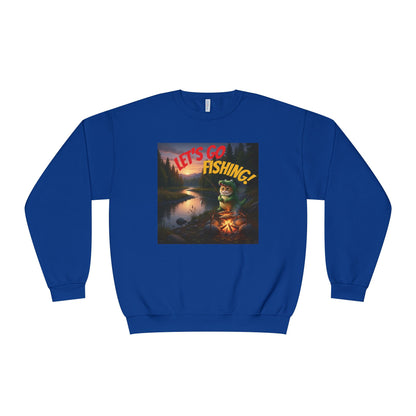 Crocodile Cat Fishing Unisex NuBlend Sweatshirt style 1