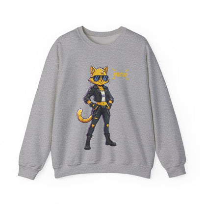 Cool Cat Unisex Heavy Blend Crewneck Sweatshirt style 4