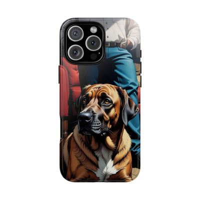 Dog on the floor - Tough Phone Case for Apple iPhone & Samsung Galaxy, Cute Pet Accessories, Gift for Cat Lovers