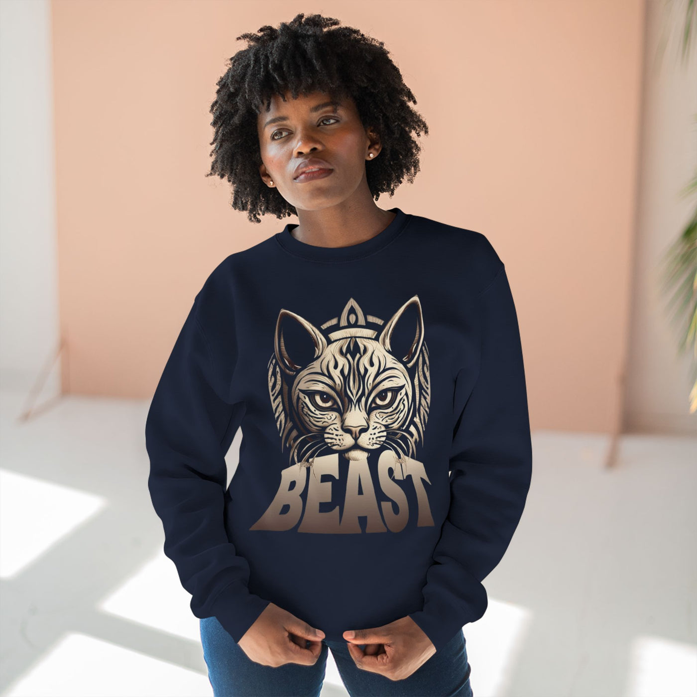 "Beast" Cat Lover style 3 Unisex Crewneck Sweatshirt