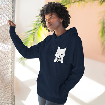 Cat Coffee Time Graphic Unisex Fleece Hoodie