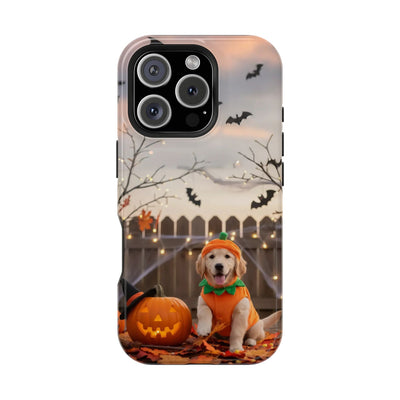 Halloween cute puppy photo style 4 Magnetic Impact-Resistant Phone Case, Cute Dog Design, Pet Owner Gift, Animal Lover Accessory, Birthday Gift for Dog Lovers