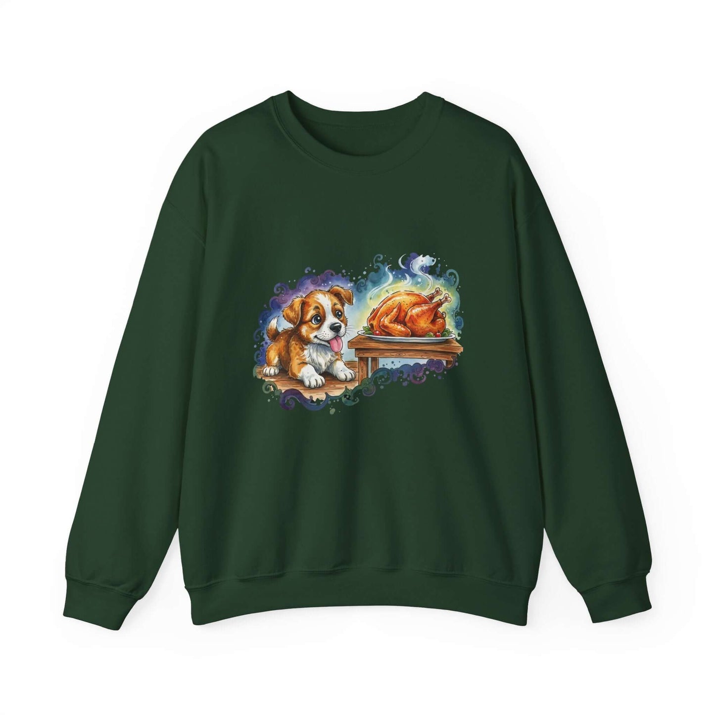 Watercolor Dog painting Unisex Crewneck Sweatshirt style 3