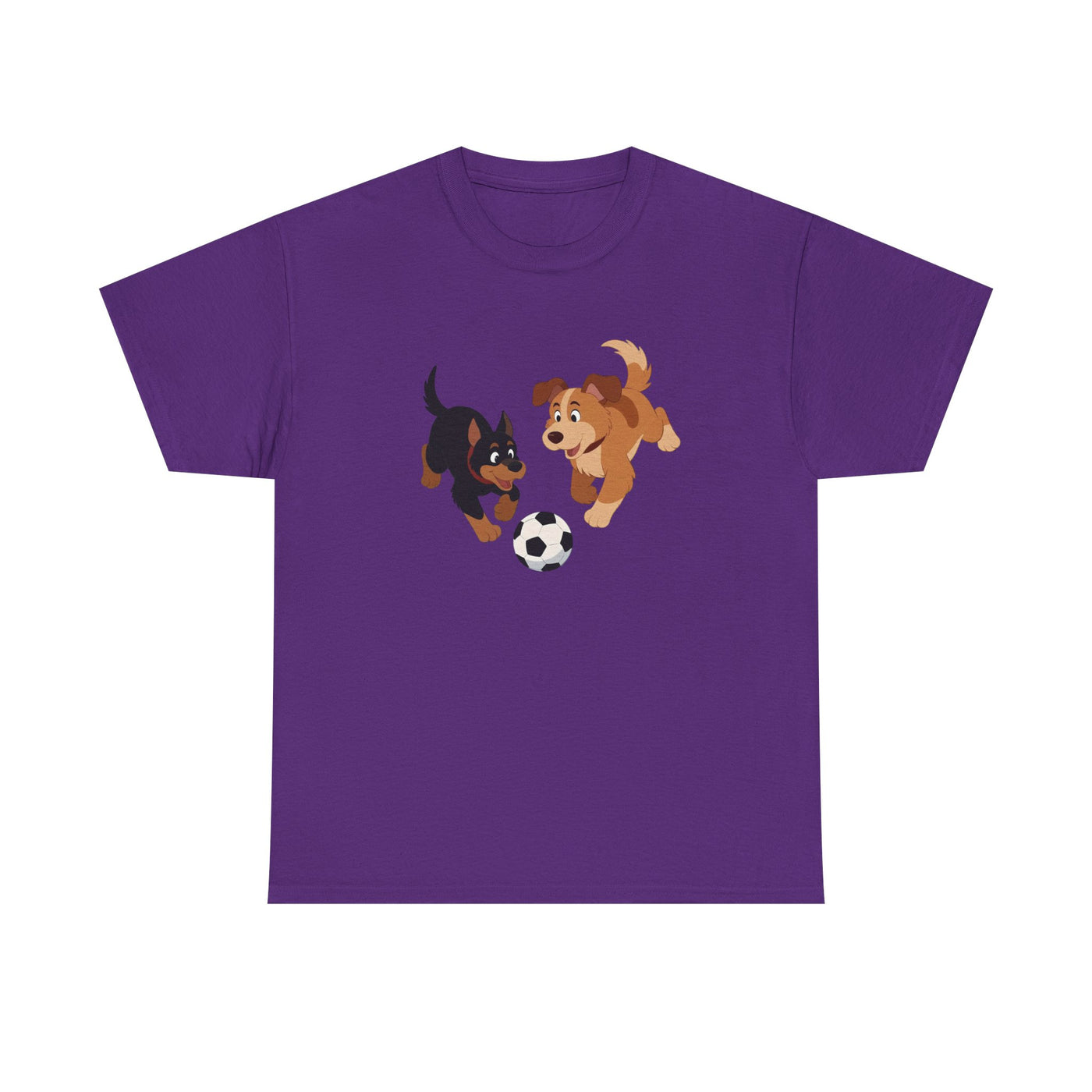 Playful Puppy Soccer Unisex Tee - Cute Dog T-Shirt for Pet Lovers, Dog Owners, Sports Enthusiasts, Gifts for Animal Lovers, Casual Everyday Wear