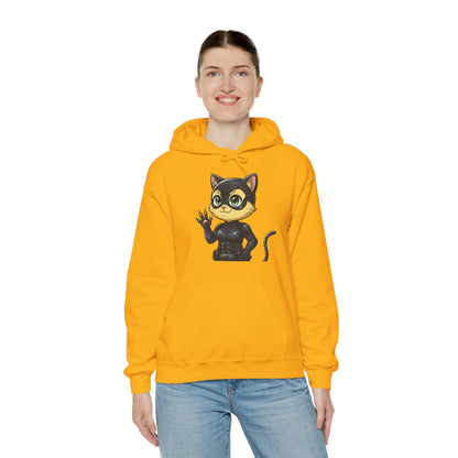 Cat cosplay Cat Woman Funny Design Unisex Hoodie style 2
