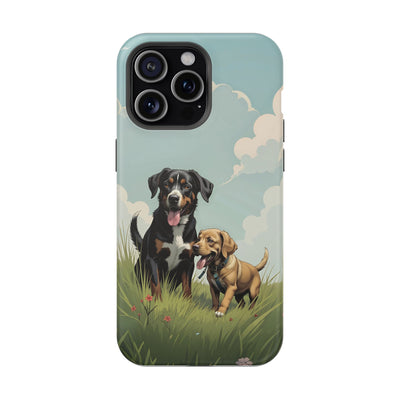 Dog Lovers' Magnetic Impact-Resistant Phone Case comic style 4, Cute Dog Design, Pet Owner Gift, Animal Lover Accessory, Birthday Gift for Dog Lovers