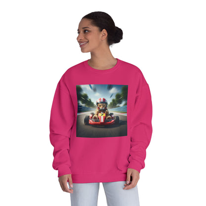 Go Kart Cat Unisex NuBlend Crewneck Sweatshirt style 3