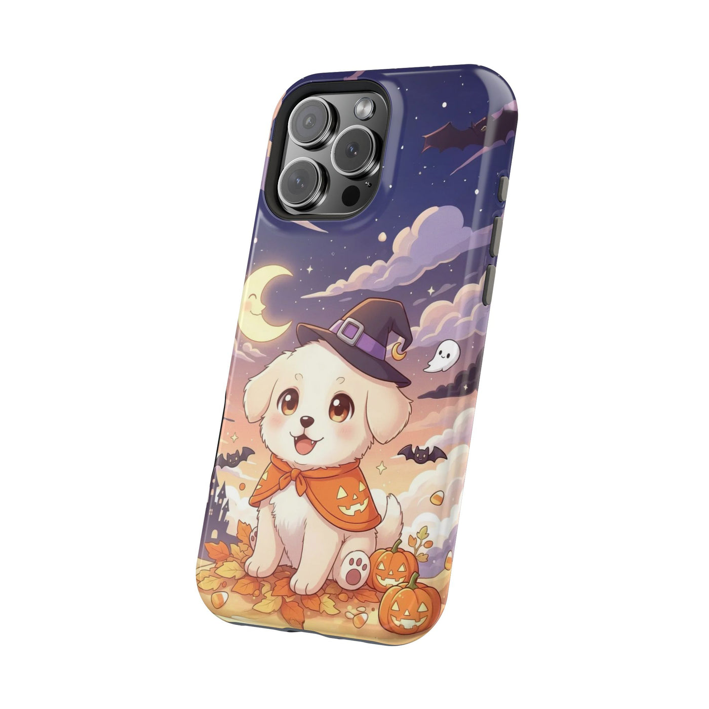 Halloween cute puppy anime style 2 Magnetic Impact-Resistant Phone Case, Cute Dog Design, Pet Owner Gift, Animal Lover Accessory, Birthday Gift for Dog Lovers