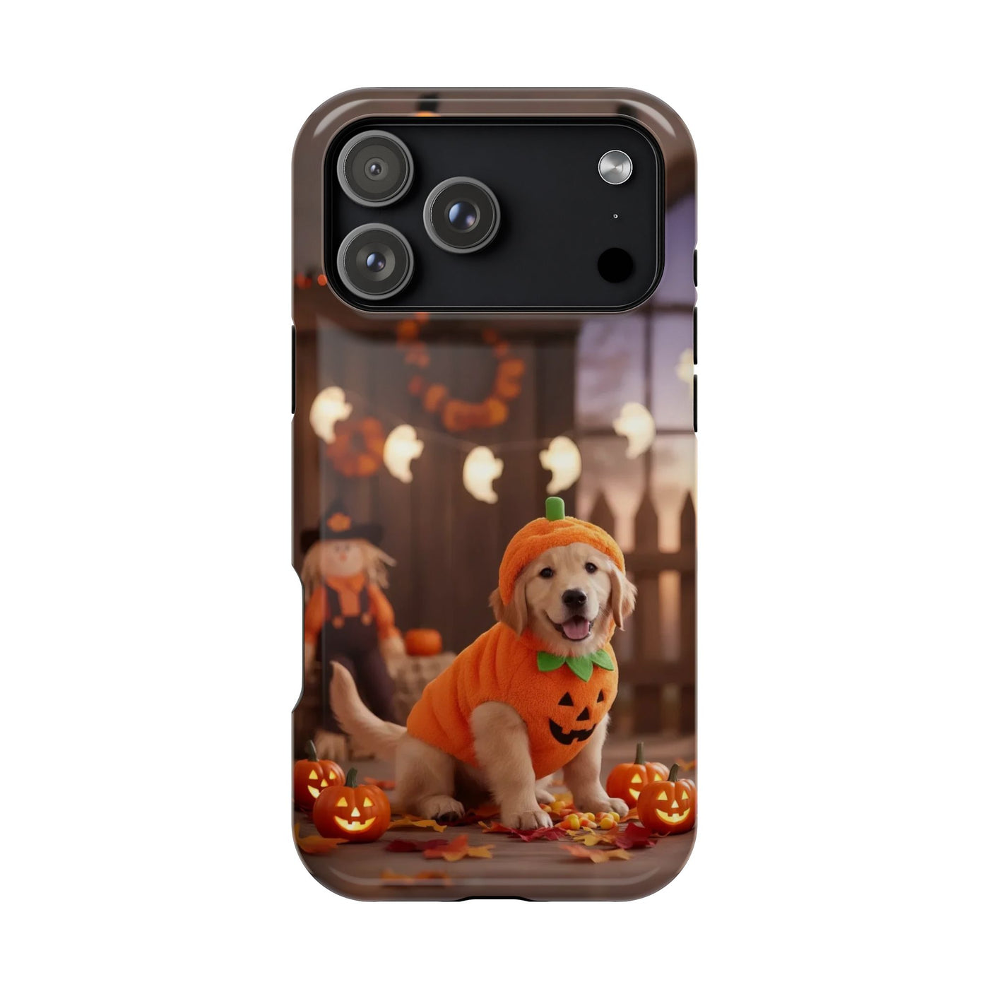 Halloween cute puppy photo style 2 Magnetic Impact-Resistant Phone Case, Cute Dog Design, Pet Owner Gift, Animal Lover Accessory, Birthday Gift for Dog Lovers