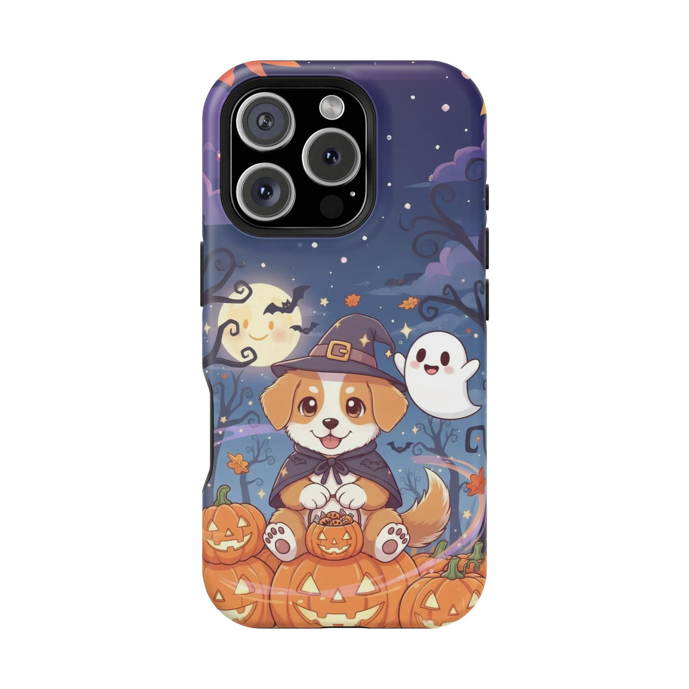 Halloween cute puppy anime style 3 Magnetic Impact-Resistant Phone Case, Cute Dog Design, Pet Owner Gift, Animal Lover Accessory, Birthday Gift for Dog Lovers