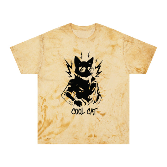 Cool Cat Unique Style Graphic Unisex T-Shirt Black