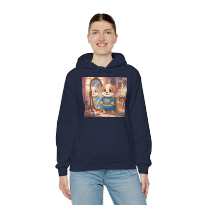 Dog cosplay Superman Funny Design Unisex Hoodie style 2