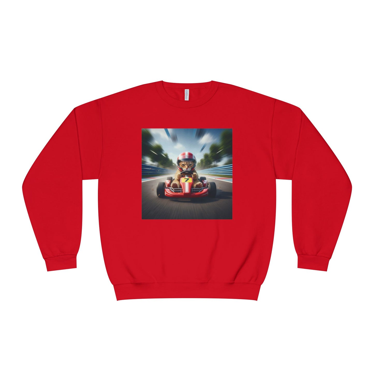 Go Kart Cat Unisex NuBlend Crewneck Sweatshirt style 3