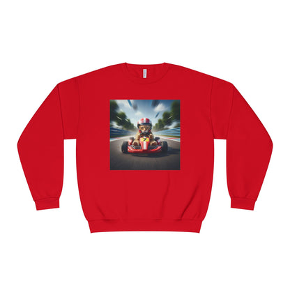 Go Kart Cat Unisex NuBlend Crewneck Sweatshirt style 3