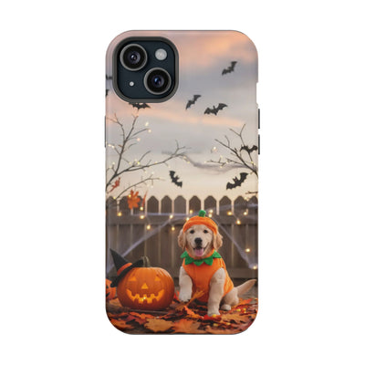 Halloween cute puppy photo style 4 Magnetic Impact-Resistant Phone Case, Cute Dog Design, Pet Owner Gift, Animal Lover Accessory, Birthday Gift for Dog Lovers