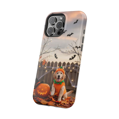 Halloween cute puppy photo style 4 Magnetic Impact-Resistant Phone Case, Cute Dog Design, Pet Owner Gift, Animal Lover Accessory, Birthday Gift for Dog Lovers