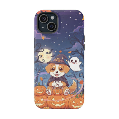 Halloween cute puppy anime style 3 Magnetic Impact-Resistant Phone Case, Cute Dog Design, Pet Owner Gift, Animal Lover Accessory, Birthday Gift for Dog Lovers