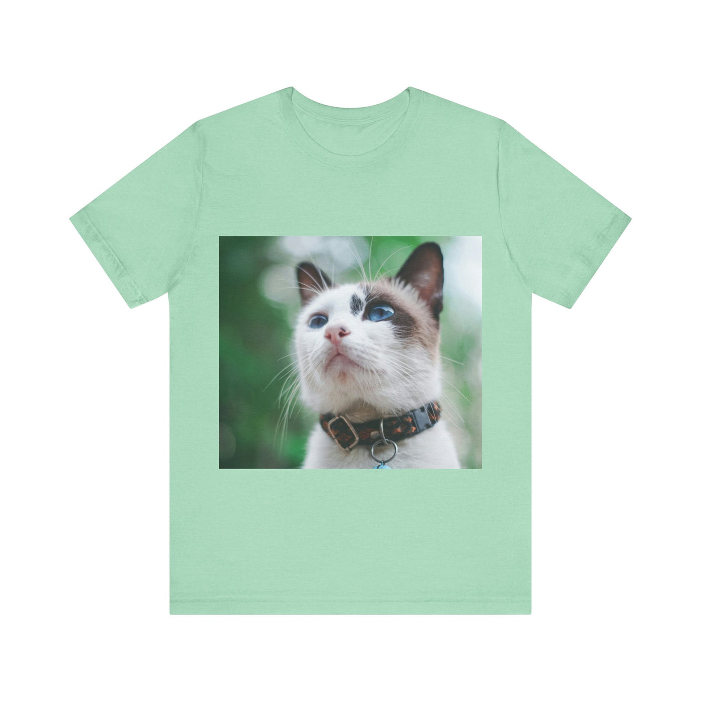 Cat with blue eyes - Unisex Jersey Short Sleeve Tee