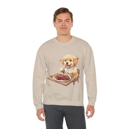Watercolor Dog painting Unisex Crewneck Sweatshirt style 1