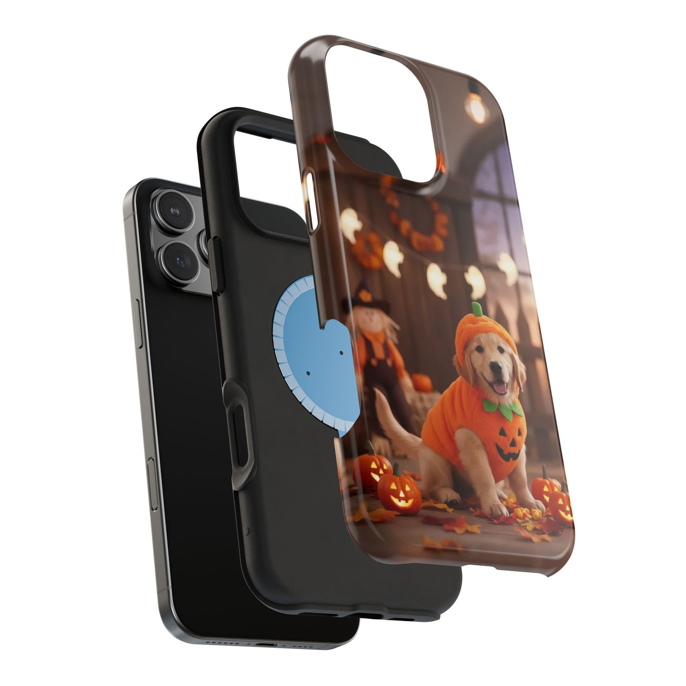 Halloween cute puppy photo style 2 Magnetic Impact-Resistant Phone Case, Cute Dog Design, Pet Owner Gift, Animal Lover Accessory, Birthday Gift for Dog Lovers