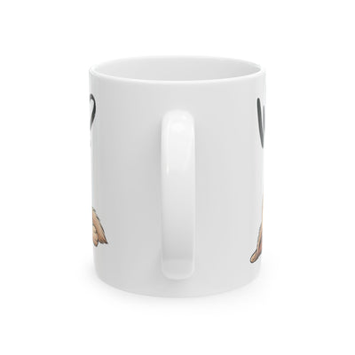 Where is my coffee? Cute Sleeping Dog Ceramic Coffee Mug 11oz