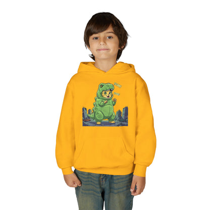 Cat cosplay Godzilla Unisex Kids Hoodie style 2