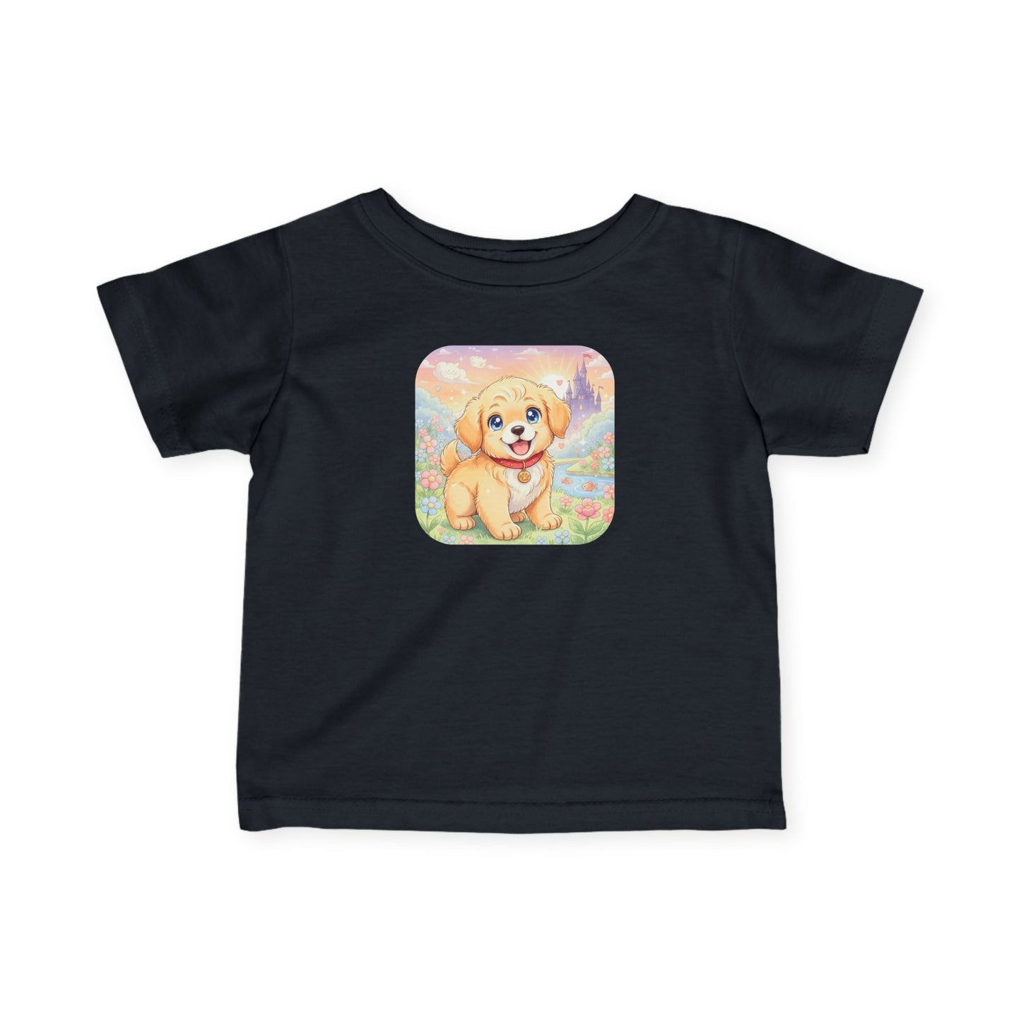 Cute Puppy Infant Baby Fine Jersey T-Shirt style 2