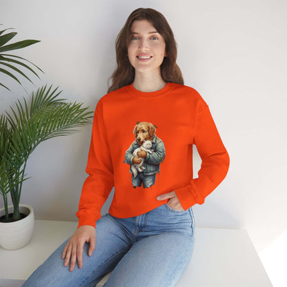 Watercolor Dog painting Unisex Crewneck Sweatshirt style 6